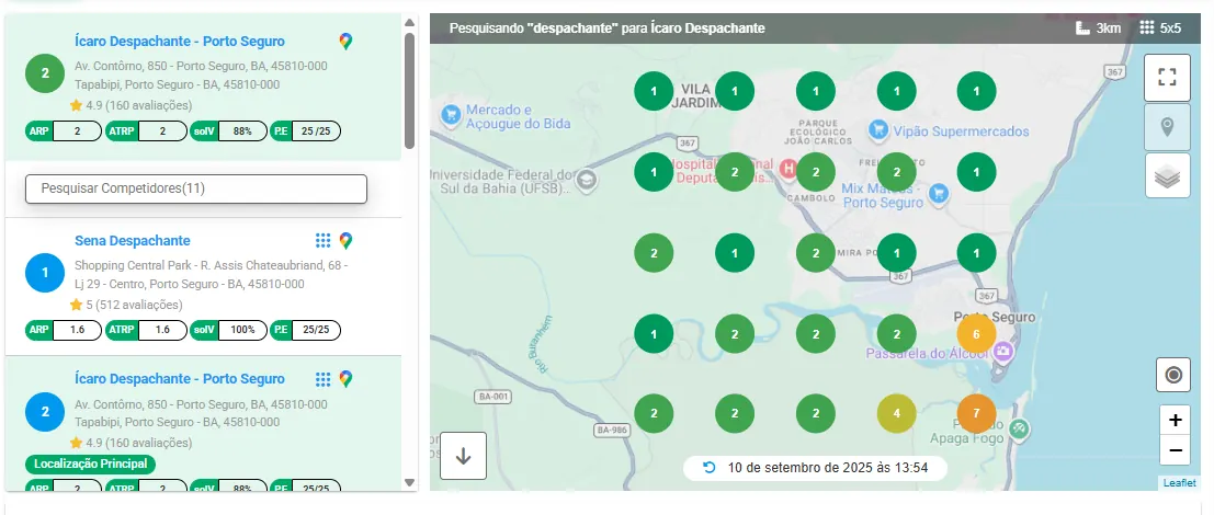 Grid local Ícaro Despachante em Porto Seguro